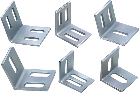 Brackets de estantería de metal recubierto de zinc con certificación ISO para fijación pre-incorporada de edificios