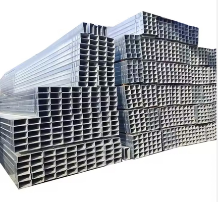 Tubos cuadrados galvanizados rectangulares de 6 m para estructuras de acero