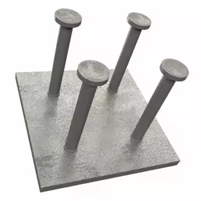 Acero de carbono Placas de base metálicas cuadradas Placas de base de acero con recubrimiento en polvo