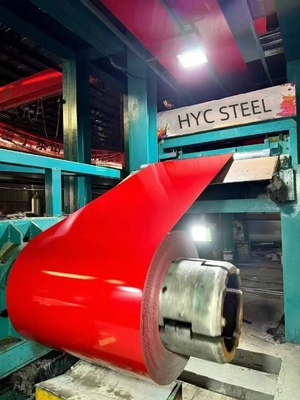 PPGI 0.09-0.7 espesor TDC51D hojas de acero galvanizado prepintadas bobina de color con fuerte color verde anticorrosión
