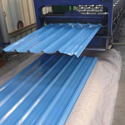 PPGI 0,09-0,7 espesor prepintado de acero galvanizado hojas de color bobina de color azul