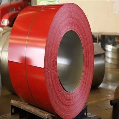 PPGI 0.09-0.7 espesor prepintado galvanizado hojas de acero de color bobina de color rojo